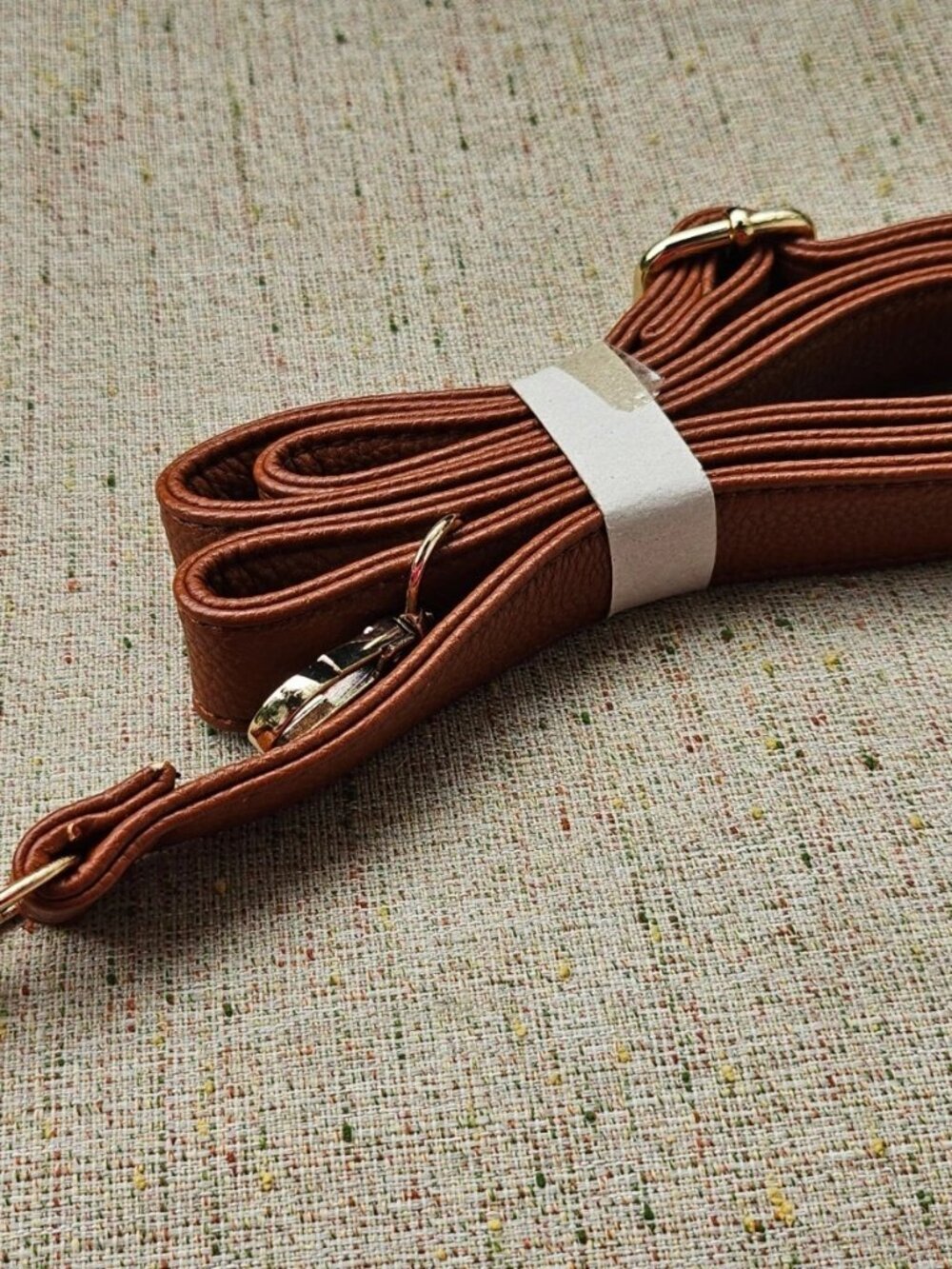 Replacement Strap for Shoulder Bag Hand Bag Brown Faux Leather Strap Adjustable - Picture 7 of 10